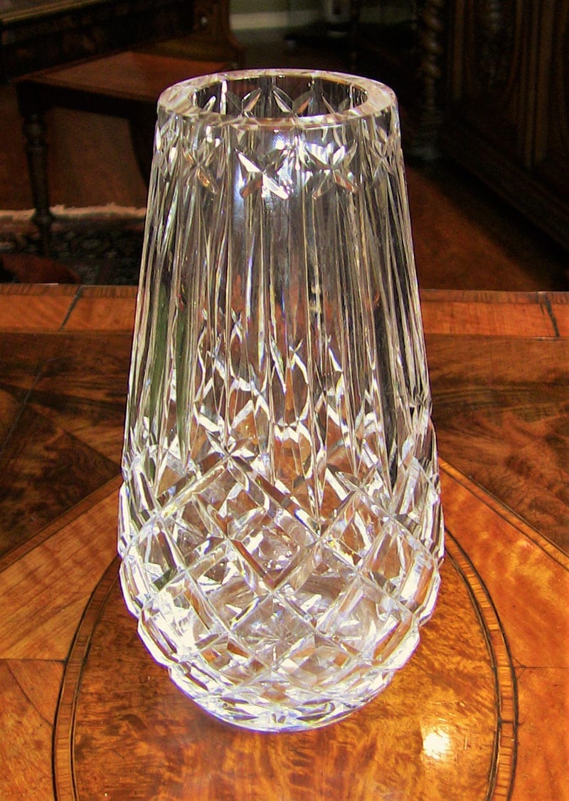 Irish Waterford Crystal 9 Inch Vase Rockwell Antiques Dallas