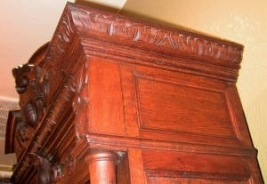 19C French Provincial Oak Bookcase (16)