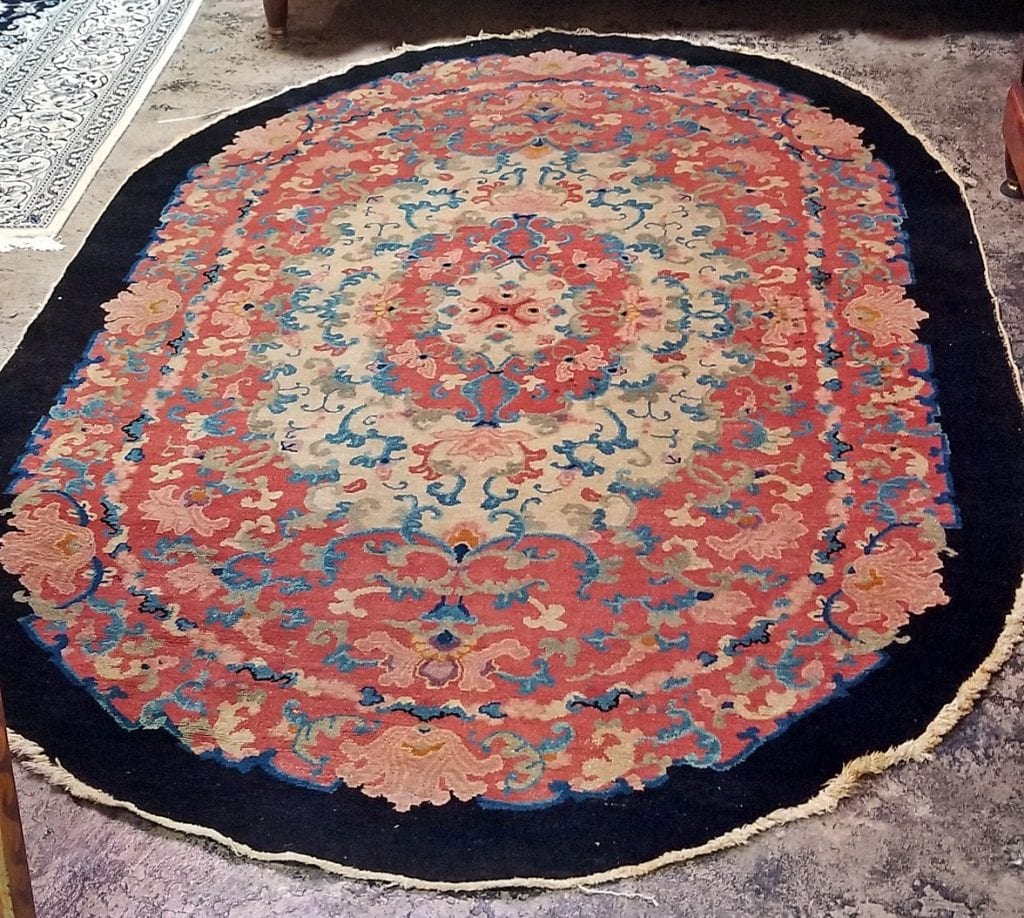 Art Deco Helen Fette Oriental Floor Rug Large Rockwell
