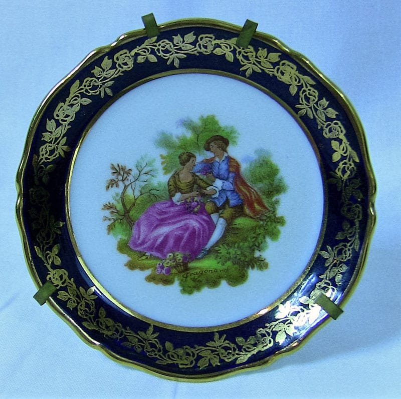 French Porcelain - Limoges Mini Plaque-Dish - La Reine