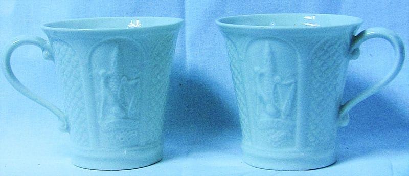Irish - Beleek Fine Porcelain - Pair of Cups-M.ugs