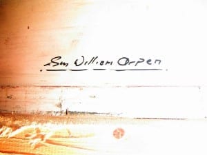 Orpen - Lady Evelyn Herbert - Signature