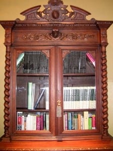 19C French Provincial Oak Bookcase (12)