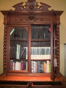 19C French Provincial Oak Bookcase (13)