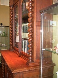 19C French Provincial Oak Bookcase (18)