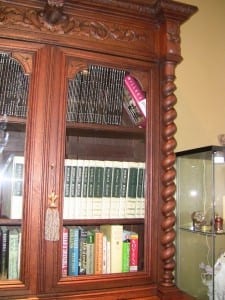 19C French Provincial Oak Bookcase (7)