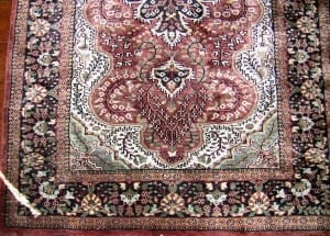 Small Kashmir Silk Area Rug (3)