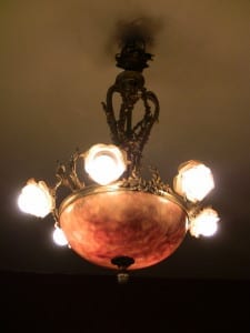 19C French Ormolu and Alabaster Chandelier (4)