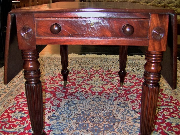 19C British Mahogany Pembroke-Sofa Table - William IV (2)