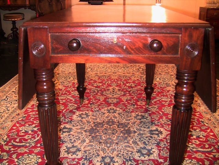 19C British Mahogany Pembroke-Sofa Table - William IV (3)