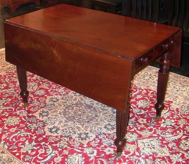 19C British Mahogany Pembroke-Sofa Table - William IV (5)