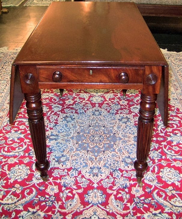 19C British Mahogany Pembroke-Sofa Table - William IV