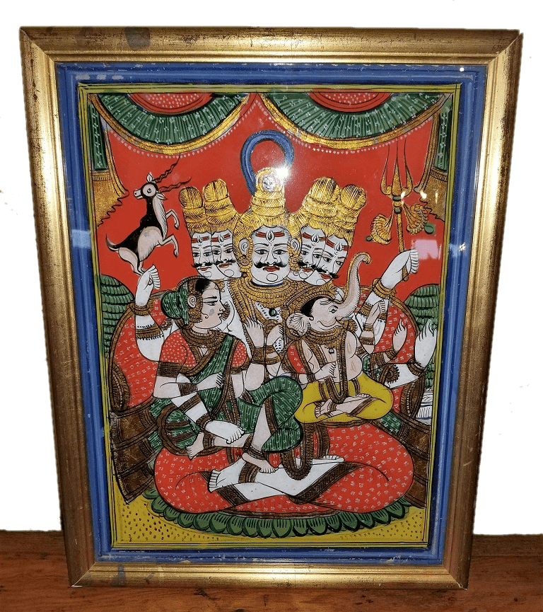 glass paintings of lord shiva