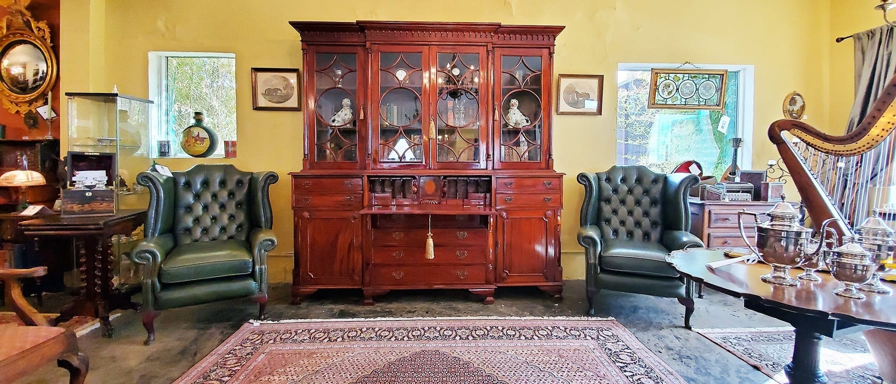 18C Irish Georgian Secretary Bookcase
