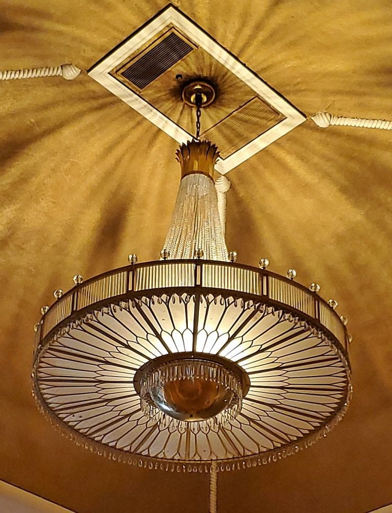 Monumental Mid Century Art Deco Style Ballroom Chandeliers with AMAZING